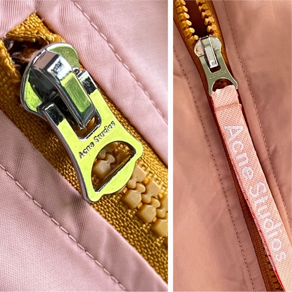 Acne Studios Clea Bomber Jacket Women's Pale Pink Women's Size 34/ XS -Small - Picture 9 of 15